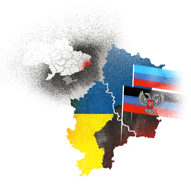 占領地域、「ドネツク人民共和国」「ルガンスク人民共和国」(ORDLO)