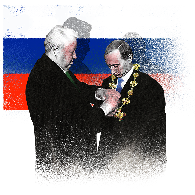 Putin succeeds Yeltsin