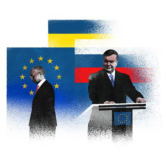 Janukowytsch lehnt das Assoziierungsabkommen mit der EU ab