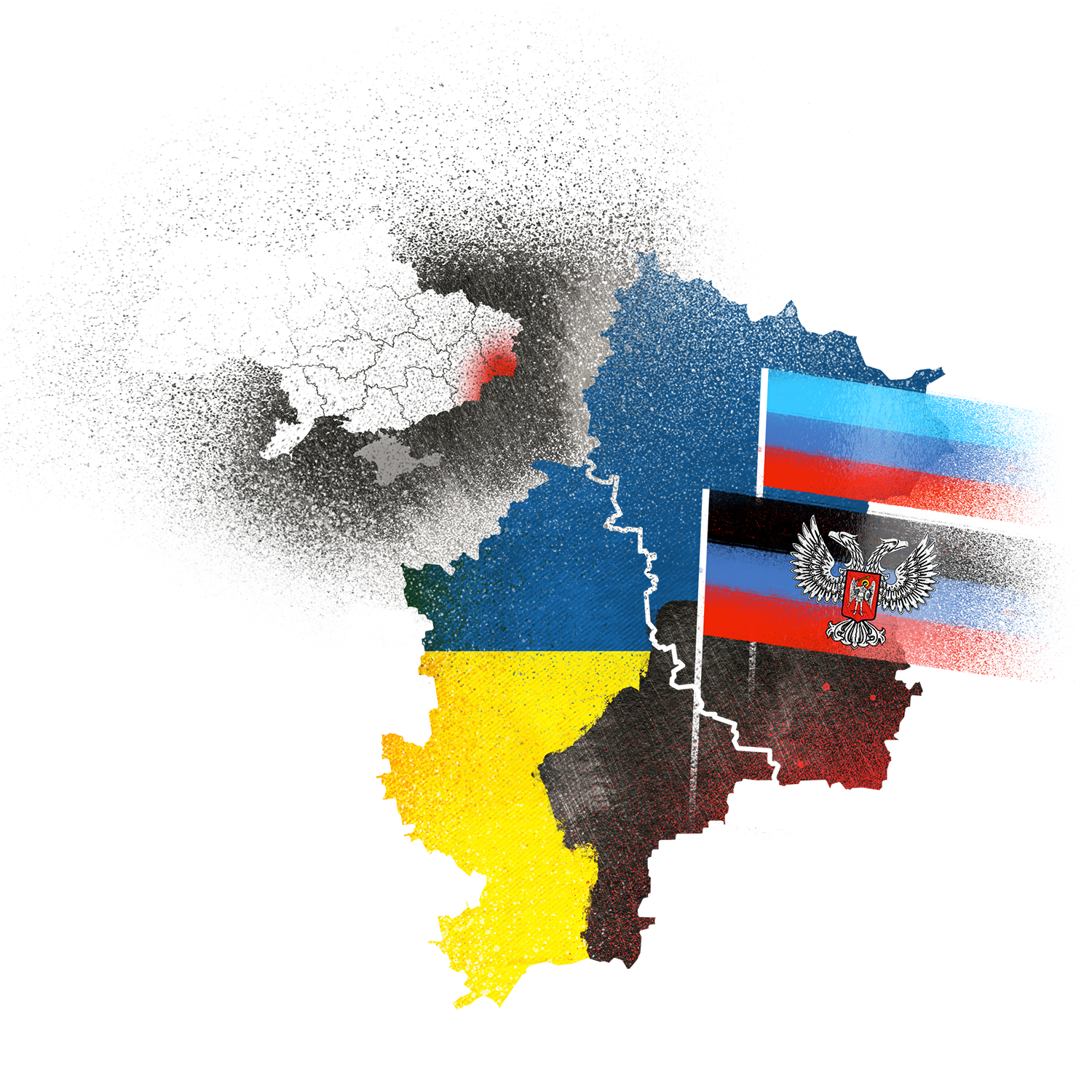 Separate districts of Donbas and Luhansk regions (ORDLO)